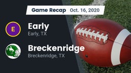 Recap: Early  vs. Breckenridge  2020