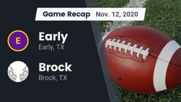 Recap: Early  vs. Brock  2020