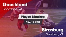 Matchup: Goochland vs. Strasburg  2016
