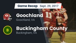 Recap: Goochland  vs. Buckingham County  2017