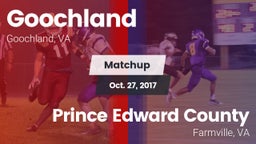 Matchup: Goochland vs. Prince Edward County  2017