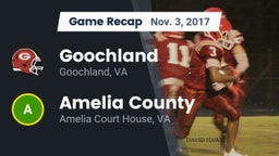 Recap: Goochland  vs. Amelia County  2017