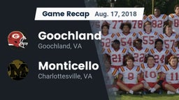 Recap: Goochland  vs. Monticello  2018
