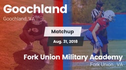 Matchup: Goochland vs. Fork Union Military Academy 2018