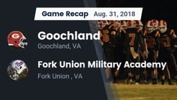 Recap: Goochland  vs. Fork Union Military Academy 2018