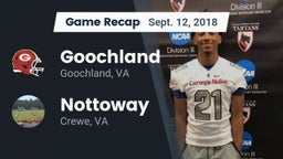Recap: Goochland  vs. Nottoway  2018