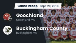 Recap: Goochland  vs. Buckingham County  2018