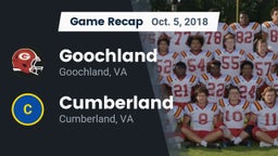 Recap: Goochland  vs. Cumberland  2018