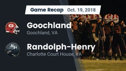 Recap: Goochland  vs. Randolph-Henry  2018