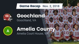 Recap: Goochland  vs. Amelia County  2018