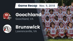 Recap: Goochland  vs. Brunswick  2018