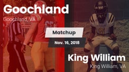 Matchup: Goochland vs. King William  2018