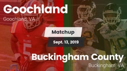 Matchup: Goochland vs. Buckingham County  2019