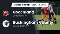 Recap: Goochland  vs. Buckingham County  2019