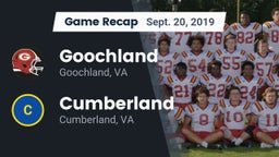 Recap: Goochland  vs. Cumberland  2019