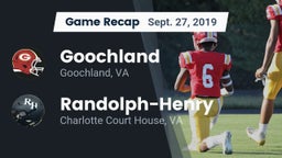 Recap: Goochland  vs. Randolph-Henry  2019