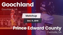Matchup: Goochland vs. Prince Edward County  2019