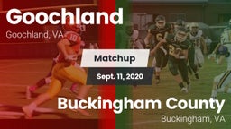 Matchup: Goochland vs. Buckingham County  2020