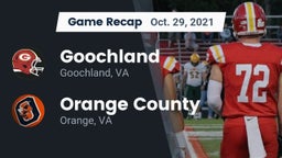 Recap: Goochland  vs. Orange County  2021