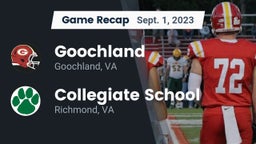 Recap: Goochland  vs. Collegiate School 2023