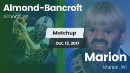 Matchup: Almond-Bancroft vs. Marion  2017