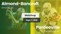 Matchup: Almond-Bancroft vs. Pardeeville  2018