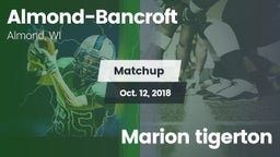 Matchup: Almond-Bancroft vs. Marion tigerton 2018