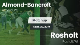 Matchup: Almond-Bancroft vs. Rosholt  2019