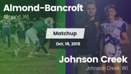Matchup: Almond-Bancroft vs. Johnson Creek  2019