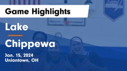 Lake  vs Chippewa  Game Highlights - Jan. 15, 2024