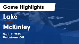 Lake  vs McKinley  Game Highlights - Sept. 7, 2023