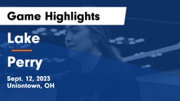 Lake  vs Perry  Game Highlights - Sept. 12, 2023