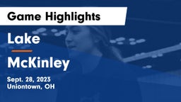 Lake  vs McKinley  Game Highlights - Sept. 28, 2023