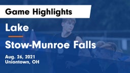 Lake  vs Stow-Munroe Falls  Game Highlights - Aug. 26, 2021