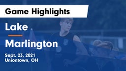 Lake  vs Marlington  Game Highlights - Sept. 23, 2021
