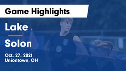 Lake  vs Solon  Game Highlights - Oct. 27, 2021