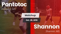Matchup: Pontotoc  vs. Shannon  2016