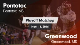 Matchup: Pontotoc  vs. Greenwood   2016