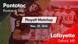 Matchup: Pontotoc  vs. Lafayette  2016