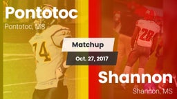 Matchup: Pontotoc  vs. Shannon  2017