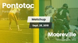 Matchup: Pontotoc  vs. Mooreville  2018