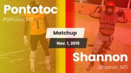 Matchup: Pontotoc  vs. Shannon  2019