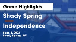 Shady Spring  vs Independence  Game Highlights - Sept. 3, 2022