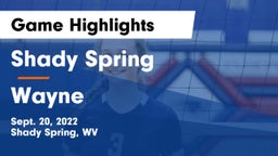 Shady Spring  vs Wayne  Game Highlights - Sept. 20, 2022