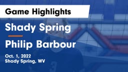 Shady Spring  vs Philip Barbour  Game Highlights - Oct. 1, 2022