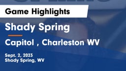 Shady Spring  vs Capitol , Charleston WV Game Highlights - Sept. 2, 2023