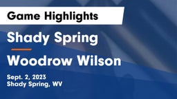 Shady Spring  vs Woodrow Wilson  Game Highlights - Sept. 2, 2023