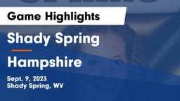 Shady Spring  vs Hampshire  Game Highlights - Sept. 9, 2023