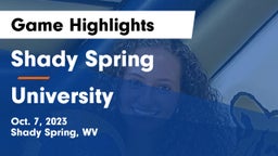 Shady Spring  vs University  Game Highlights - Oct. 7, 2023