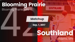 Matchup: Blooming Prairie vs. Southland  2017